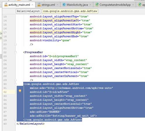 add admob in android app
